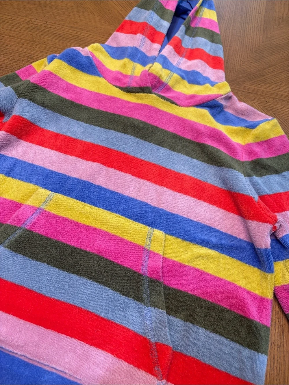 Mini Boden Hooded Kids Swim Coverup in Pink, Blue, Yellow, Red, Green